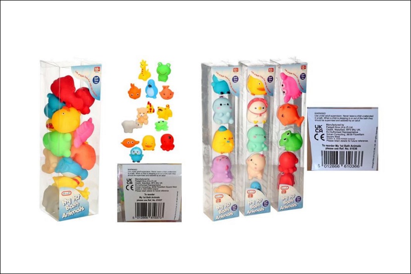 Terugroepactie badspeelgoed My First Bath Animals van TK Maxx