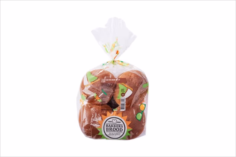 Terugroepactie Bakkers Brood Bruine bollen lang lekker vers 8 stuks bij Poiesz (melkallergie)