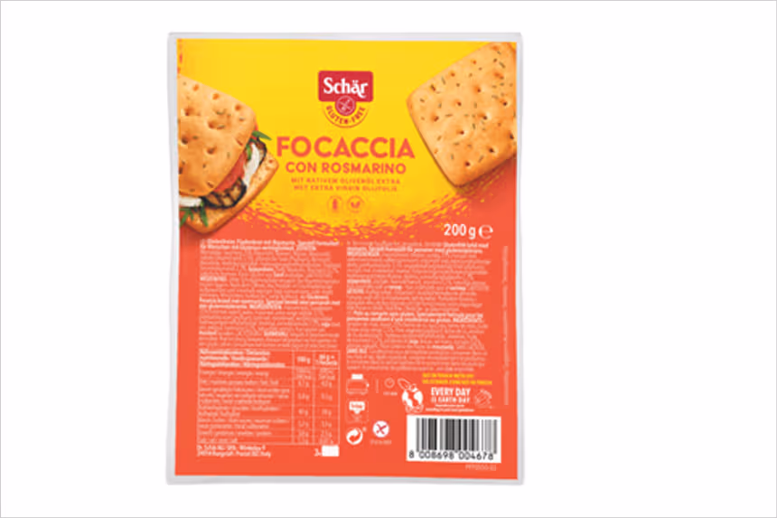 Terugroepactie Schär Focaccia glutenvrij van DekaMarkt (soja-allergie)