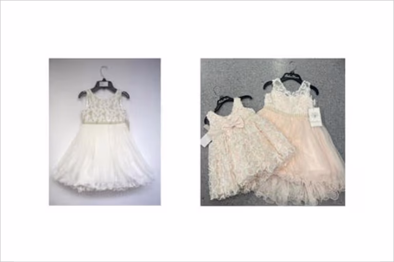 Veiligheidswaarschuwing gelegenheidsjurken American Princess en Couture Princess van TK Maxx