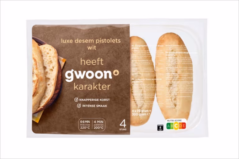 Veiligheidswaarschuwing G’woon luxe desem pistolets wit (allergenen)
