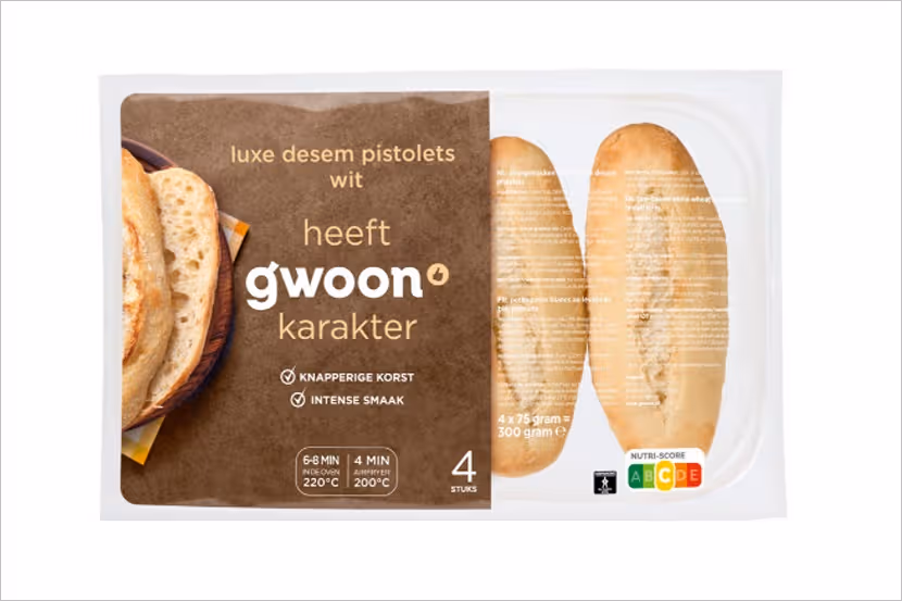 Veiligheidswaarschuwing G’woon luxe desem pistolets wit (allergenen)