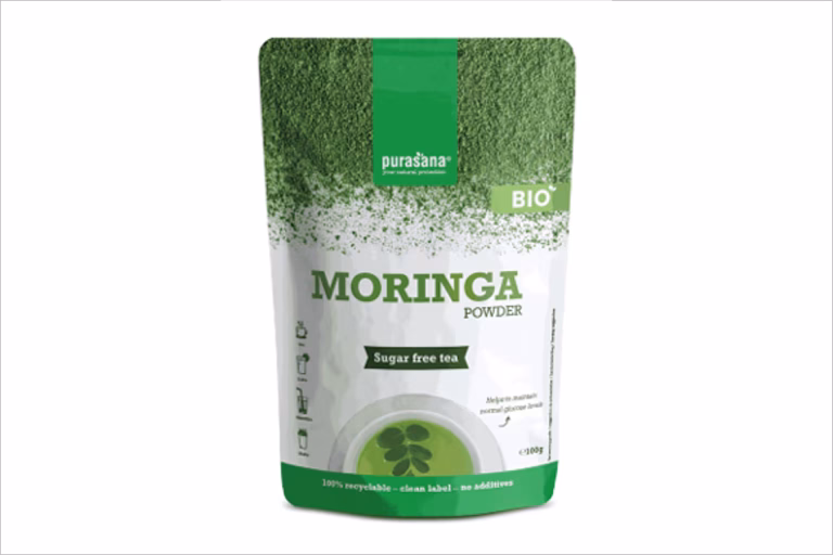 Veiligheidswaarschuwing Purasana Moringa poeder BIO