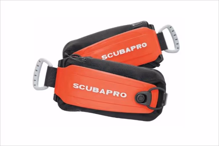 Veiligheidswaarschuwing Scubapro Monorail-loodpockets