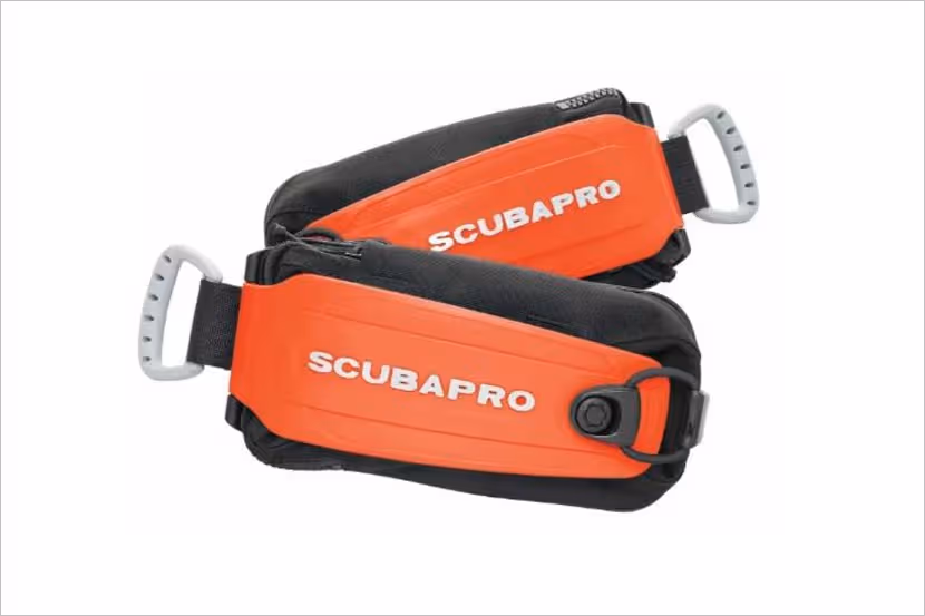 Veiligheidswaarschuwing Scubapro Monorail-loodpockets