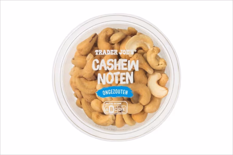 Veiligheidswaarschuwing Trader Joe’s cashewnoten ongezouten 170 gram