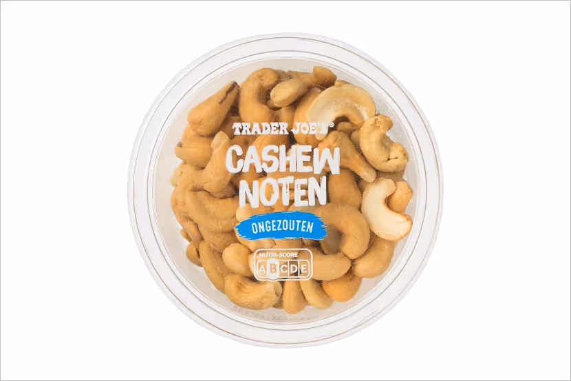 Veiligheidswaarschuwing Trader Joe’s cashewnoten ongezouten 170 gram