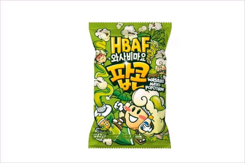 Veiligheidswaarschuwing HBAF Wasabi Mayo Flavor Popcorn (allergenen)