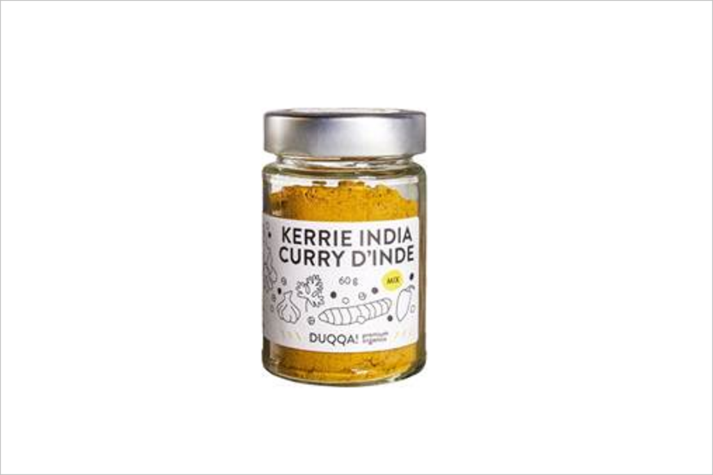 Terugroepactie Kerrie India kruidenmix 60 gram van Duqqa!