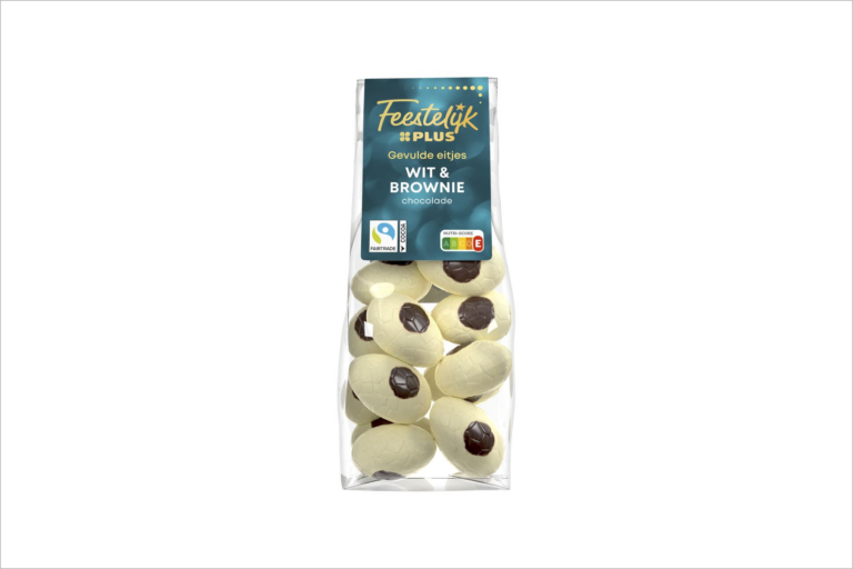 Terugroepactie Feestelijk PLUS Eitjes wit & brownie (glutenvrij-claim onjuist)