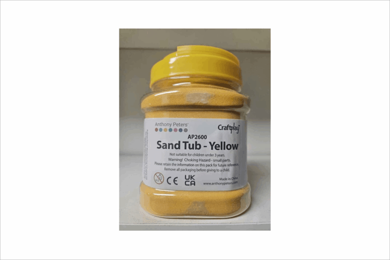 Terugroepactie Sand Tub Yellow 1 kg van joeppiewinkel.nl