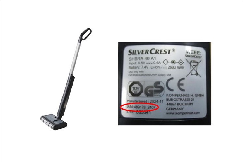 Terugroepactie Silvercrest Snoerloze harde vloerenreiniger van Lidl