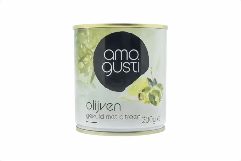 Terugroepactie Amogusti olijven gevuld met citroen 200 gram (allergenen)