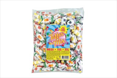 Terugroepactie Toffee Mix Mega 1kg XXL van Kruidvat (metaaldeeltjes)