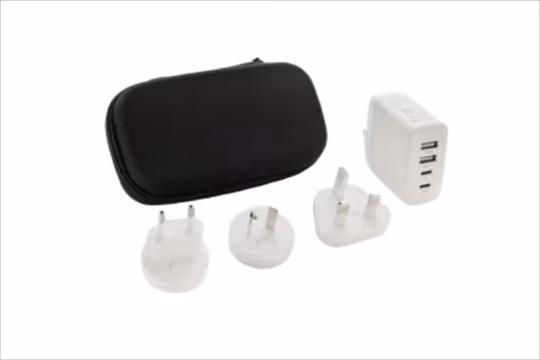 Veiligheidswaarschuwing TravelCharge Pro RCS-reisoplader van kunststof met USB-C
